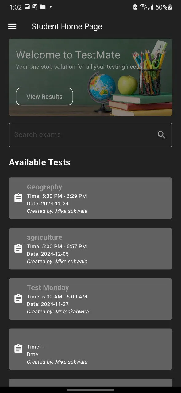 TestMate App